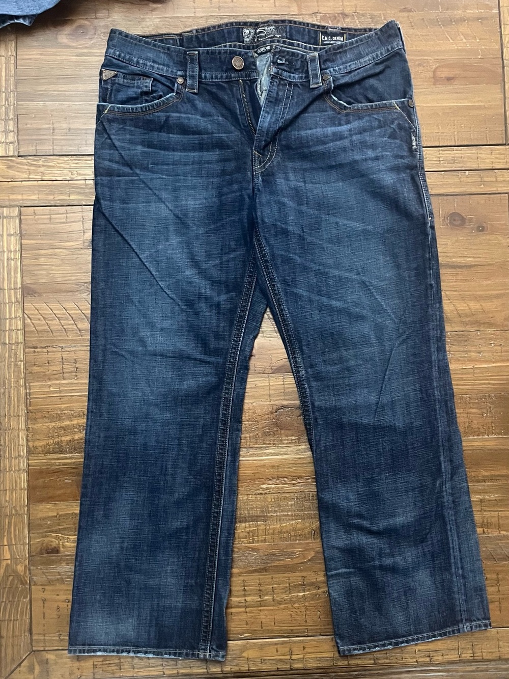 Silver Jeans Co. Gordie Loose Straight Jeans Men’s 38x34 NWOT Medium Wash